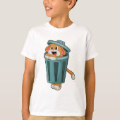 T-shirt Chien avec Trashcan (Devant)