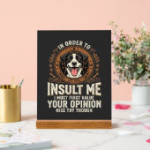 T-Shirt Chien Avis Drôle Insulte (Mariage)
