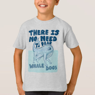 T-shirt Chien baleine créature drôle