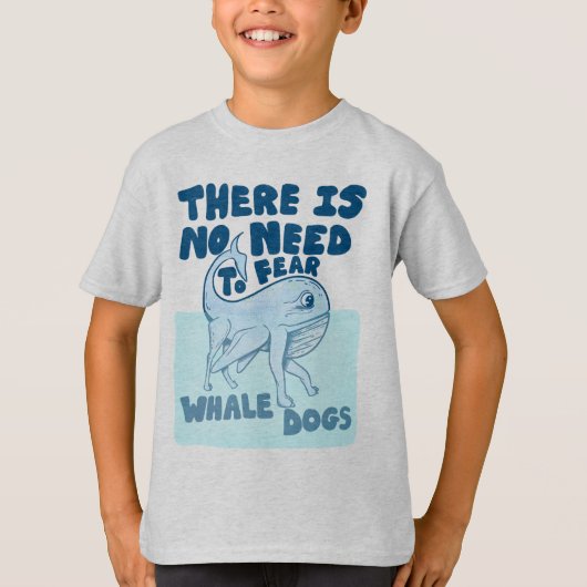 T-shirt Chien baleine créature drôle (Devant)