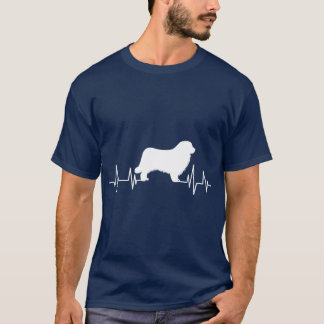 T-shirt Chien battement de coeur de Terre-Neuve battement