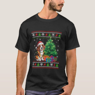 T-shirt Chien Beagle amusant sapin de Noël Chien de Santa