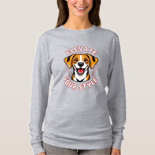 T-shirt Chien Beagle avec Art Textuel