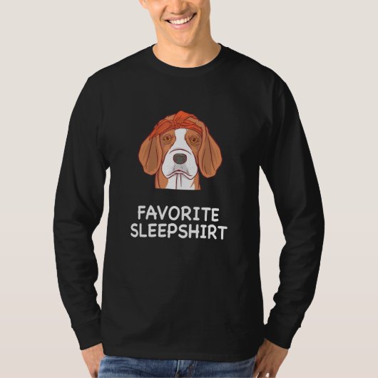 T-shirt Chien beagle Chiens Chiens Nap Dormir Pyjama Pyjam (Devant)