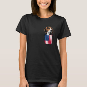 T-shirt Chien Beagle Drapeau Américain Patriotique 4 juill