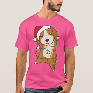 T-shirt Chien beagle Joyeux Noël Fée Lumières Chiens migno