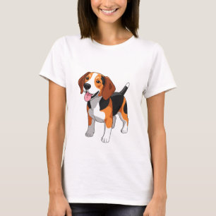 T-shirt Chien Beagle Mignon et Heureux