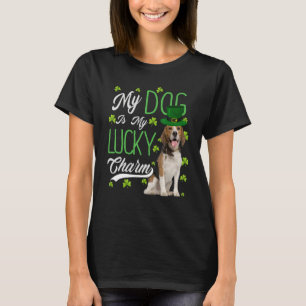 T-shirt Chien beagle Mon Chien Est Mon Charme Chanceux