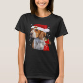 T-shirt Chien beagle Noël T Chemise Chien Famille Noël (Devant)
