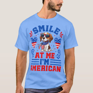 T-shirt Chien Beagle patriotique 1