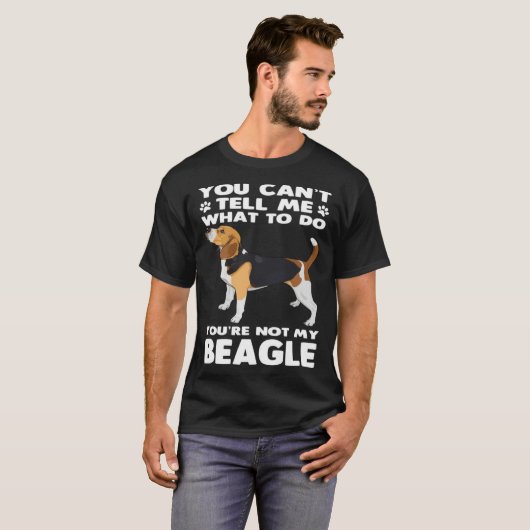 T-shirt Chien beagle Vous n'êtes pas mon Beagle (Devant entier)