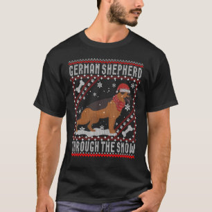 T-shirt Chien Berger Allemand À Travers Le Chandail Laide