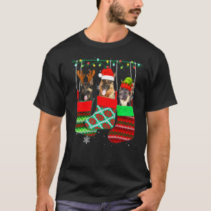 T-shirt Chien Berger Allemand Chaussettes de Noël Pyjama P