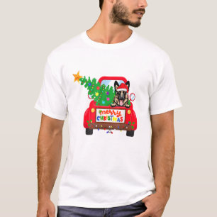 T-shirt Chien berger allemand équitation Camion rouge Hol