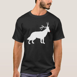 T-shirt Chien berger allemand renne de Noël