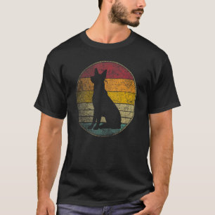 T-shirt Chien berger allemand Vintage Distressed Retro 70s