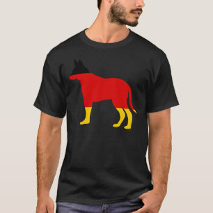 T-shirt Chien berger du drapeau allemand