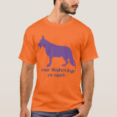 T-Shirt Chien Berger et Texte (Devant)