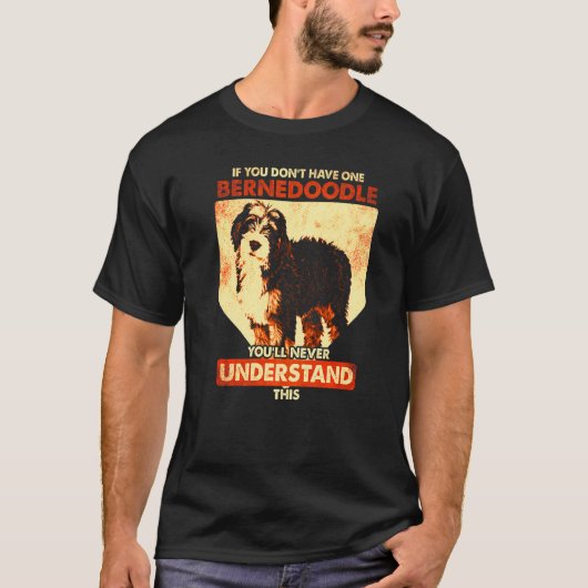T-shirt Chien Bernedoodle Bernedoodle 4 (Devant)