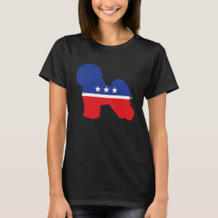 T-shirt Chien Bichon Frise Symbole politique Mascotte d'él