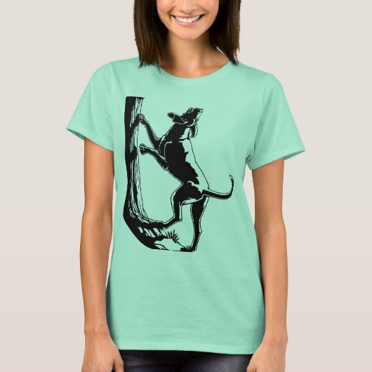 T-shirt Chien bio féminin Hound Dog Shirt (Devant)