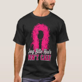 T-shirt Chien Bite cheveux ne se soucie pas agent de contr (Devant)
