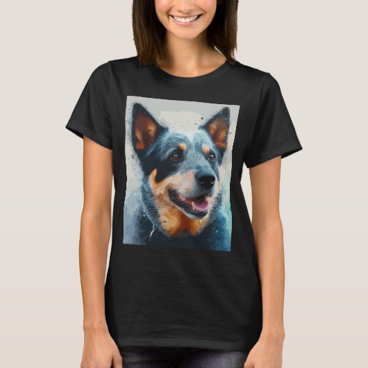 T-shirt chien Blue Heeler (Devant)