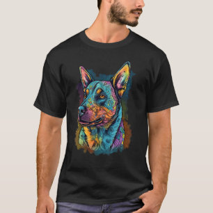 T-shirt Chien Blue Heeler Mignon sur Amour de Chien Bouvie