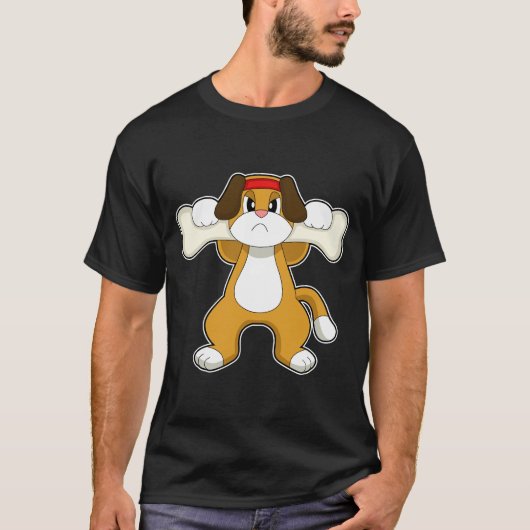 T-shirt Chien Bodybuilder os (Devant)