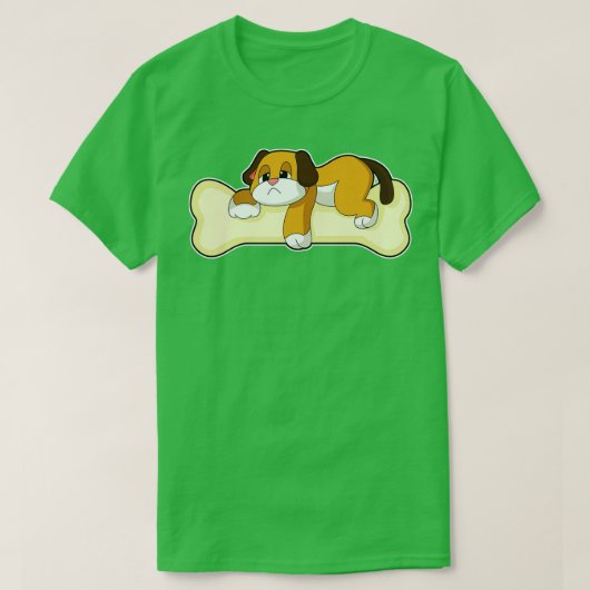 T-shirt Chien Bone Dormir (Design devant)