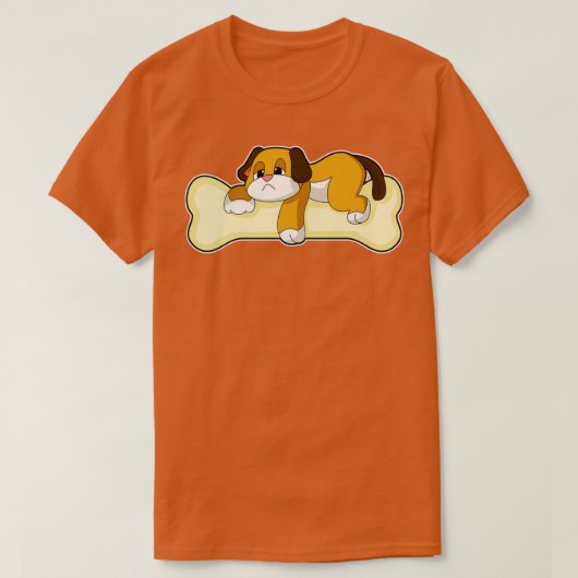T-shirt Chien Bone Dormir (Design devant)