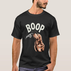 T-shirt Chien Boop Squelette Doigt Drôle Golden Retriever