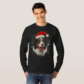 T-shirt Chien Border Collie Noël (Devant entier)