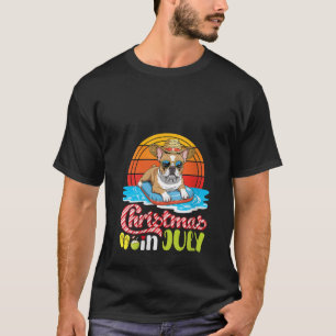 T-shirt Chien Bouledogue Français Femme Flottant Dans La P
