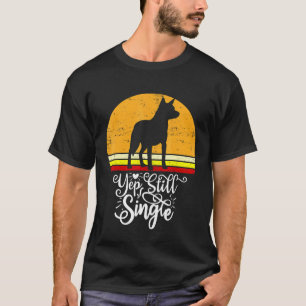 T-shirt Chien Bouvier Heeler Bleu Et Rouge