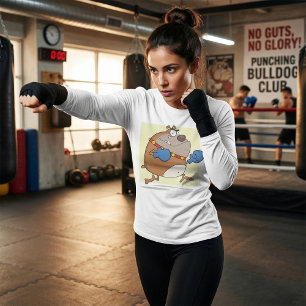 T-shirt Chien Boxer Bouledogue de Dessin Animé Drôle