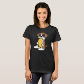T-shirt Chien Boxer Mangeant Un Taco Chien (Devant entier)