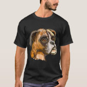 T-shirt Chien Boxer Tee T-shirt Tee - shirt T-shir (Devant)