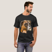 T-shirt Chien Boxer Tee T-shirt Tee - shirt T-shir (Devant entier)