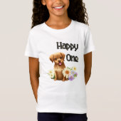 T-Shirt Chien brun mignon (Devant)