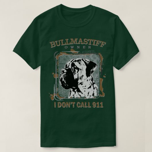 T-shirt Chien Bullmastiff 2 (Design devant)