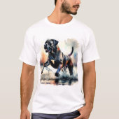T-shirt Chien Cane Corso à l'aquarelle (Devant)