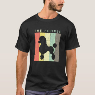 T-shirt Chien Caniche 01 Style Rétro Vintage