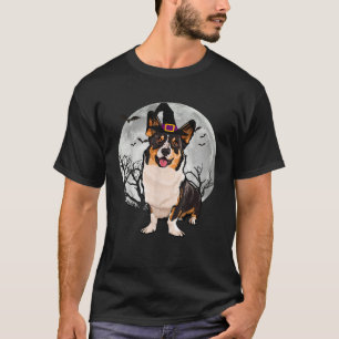 T-shirt Chien Cardigan Welsh Corgi Chapeau de Sorcière Hal