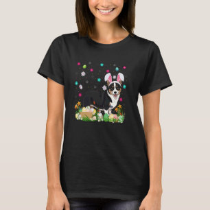 T-shirt Chien Cardigan Welsh Corgi Chasse d'oeufs de Pâque