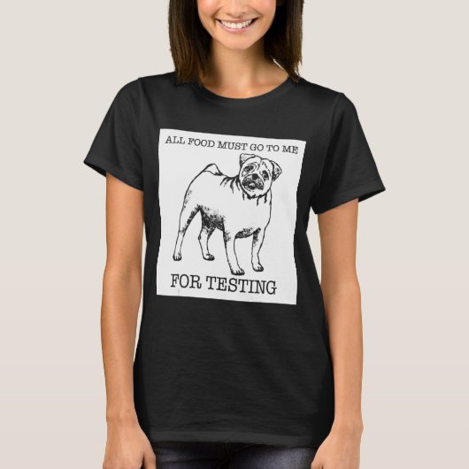 T-shirt chien carlin (Devant)