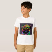 T-shirt Chien carlin (Devant entier)
