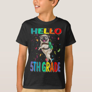 T-shirt chien Carlin de 5e année