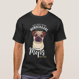 T-shirt Chien Carlin Femmes Hommes Race de Chien Paillette
