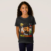 T-Shirt Chien carlin Hallothanksmas joyeux Chien Carlin mi (Devant entier)